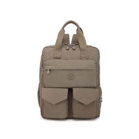 Smart Bags SMB1175 Açık Kahve Kumaş Krinkil Kadın Sırt Çantası