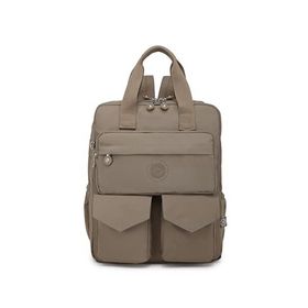 Smart Bags SMB1175 Açık Kahve Kumaş Krinkil Kadın Sırt Çantası