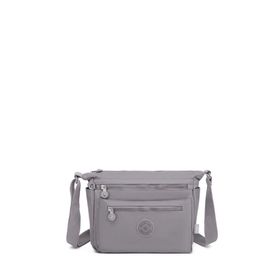 Smart Bags SMB1238 Gri Krinkıl Kumaş Kadın Çapraz Askılı Çanta