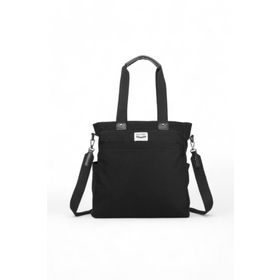 Smart Bags SMB1309 Kanvas Siyah Kadın Omuz Çantası