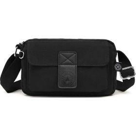 Smart Bags SMB3098 Siyah Krinkıl Kumaş Kadın Çapraz Askılı Çanta