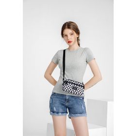 Smart Bags SMBYB1112-5146 Siyah Beyaz Kadın Postacı Çanta