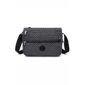 Smart Bags SMBYB1128-0127 Siyah Beyaz Kadın Çapraz Çanta