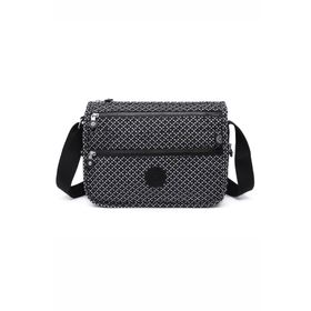 Smart Bags SMBYB1128-0127 Siyah Beyaz Kadın Çapraz Çanta