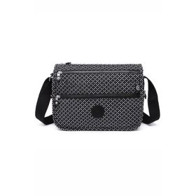 Smart Bags SMBYB1128-0127 Siyah Beyaz Kadın Çapraz Çanta