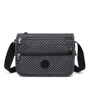 Smart Bags SMBYB1128-0127 Siyah Beyaz Kadın Çapraz Çanta