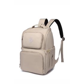 Smart Bags SMBYB3000-0003 Bej Kadın Bebek Bakım Sırt Çantası
