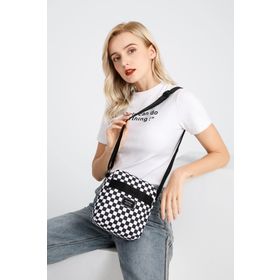 Smart Bags SMBYB3089-5146 Siyah Beyaz Unisex Postacı Çanta