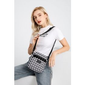 Smart Bags SMBYB3089-5146 Siyah Beyaz Unisex Postacı Çanta