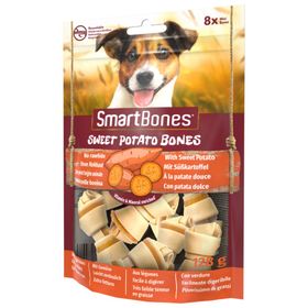 Smart Bones 128 gr 8'li Mini Tavuklu Tatlı Patatesli Düğüm Köpek Ödül Kemiği
