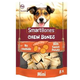 Smart Bones 128 gr Köpekler Için Tatlı Patates Mini 8 Minis Mama
