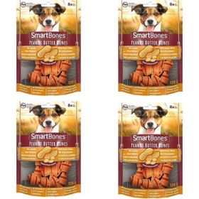 Smart Bones 4x128 gr Fıstık Ezmeli Mini Köpek Ödülü