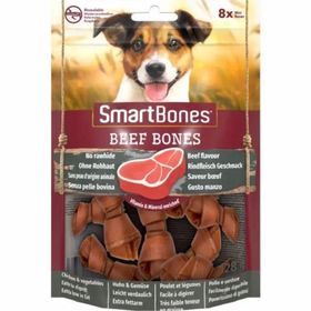 Smart Bones 8x128 gr Beef Mini Köpek İçin Atıştırmalıklar Mama