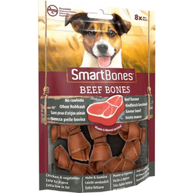 Smart Bones 8x128 gr Sığır Etli Küçük Irk Köpek Ödül Maması