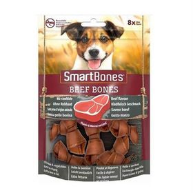 Smart Bones 8x128 gr Sığır Etli Mini Düğüm Kemik Köpek Ödül Maması