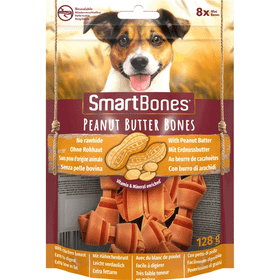 Smart Bones 8x128 gr Yer Fıstıklı Küçük Irk Köpek Ödül Maması