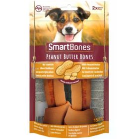 Smart Bones Orta Irk Köpekler için Yer Fıstıklı 2x158 gr Ödül Kemiği