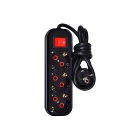 Smart Socket 3 m Siyah Üçlü Akım Korumalı Anahtarlı Grup Priz