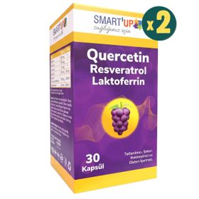 Smart Up Quercetin Resveratrol Laktoferrin 2x30 Kapsül
