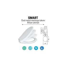 Smart Yavaş Kapanır Klozet Kapağı