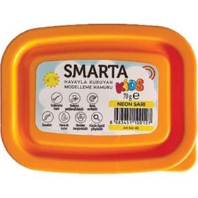 Smarta Kids 70 gr Neon Sarı Havayla Kuruyan Modelleme Hamuru