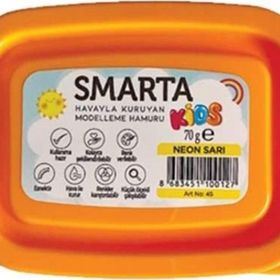 Smarta Kids 70 gr Neon Sarı Havayla Kuruyan Modelleme Hamuru