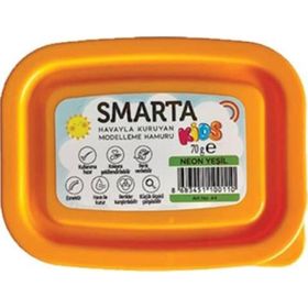 Smarta Kids 70 gr Neon Yeşil Havayla Kuruyan Modelleme Hamuru