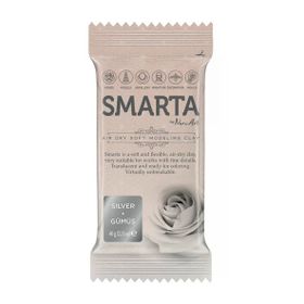 Smarta Metalik Gümüş 60 gr Hobi Boyası