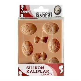 Smarta SK1013008 Broş Cameos Silikon Kalıp
