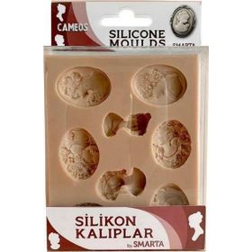 Smarta SK1013008 Broş Cameos Silikon Kalıp