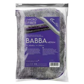 SmartBee BABBA Medium Çift Kat 40x60 cm 1300GSM - Koyu Gri Mikrofiber Oto Kurulama Havlusu