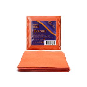 SmartBee Ceranite 10'lu 10x10 cm 200GSM - Turuncu Suede Mikrofiber Seramik Uygulama Bezi