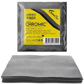 SmartBee Chromic 10'lu Suede 10x10 cm 200GSM - Gri Mikrofiber Seramik Uygulama Bezi
