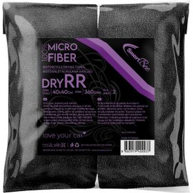SmartBee Dryrr 2’li 40x40 cm 360gsm – Siyah Motosiklet Kurulama Havlusu