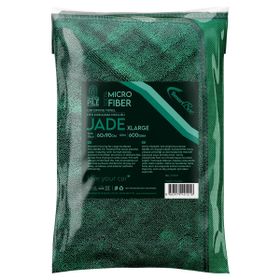 SmartBee Jade Twisted 60x90 cm 600GSM – Koyu Yeşil Pile Mikrofiber Oto Kurulama Havlusu