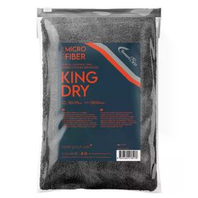 SmartBee Kingdry Edgeless 60x90 cm 1000gsm – Antrasit Mikrofiber Oto Kurulama Havlusu