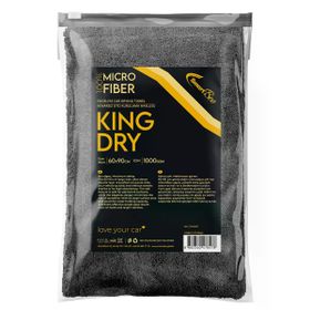 SmartBee Kingdry Edgeless 60x90 cm 1000gsm – Antrasit Mikrofiber Oto Kurulama Havlusu
