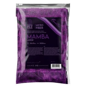 SmartBee Mamba Çift Kat Hybrid Twisted Pile 50x70 cm 1000GSM – Mor Mikrofiber Oto Kurulama Havlusu