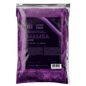 SmartBee Mamba Çift Kat Hybrid Twisted Pile 50x70 cm 1000GSM – Mor Mikrofiber Oto Kurulama Havlusu