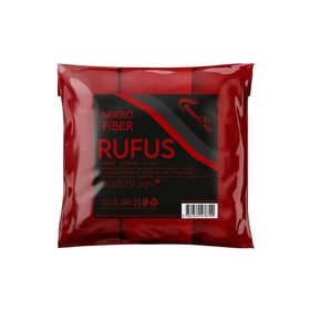 SmartBee RUFUS 3'lü Mikrofiber 40x40 cm 320GSM - Kırmızı Lazer Kesim Cila Bezi