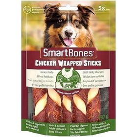 SmartBones Tavuk Sargılı Medium Stick 5'li 137 gr Köpek Ödülü