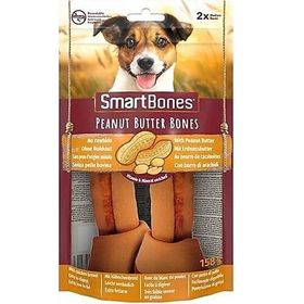 SmartBones Tavuklu Fıstık Ezmeli Medium Düğüm Kemik 2'li 158 gr Köpek Ödülü