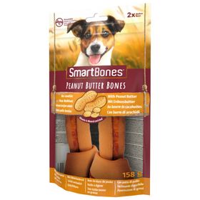 SmartBones Tavuklu Fıstık Ezmeli Mini Düğüm Kemik 2'li 158 gr Köpek Ödülü
