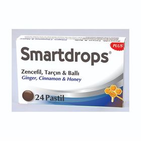 Smartdrops Zencefil Tarçın Bal Aromalı 24 Pastil