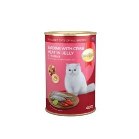 Smartheart Jöle İçinde Yengeç ve Sardalyalı Yetişkin 400 gr Kedi Konservesi