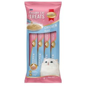 Smartheart Tavuklu ve Keçi Sütlü 4x15 gr Krema Kedi Ödülü