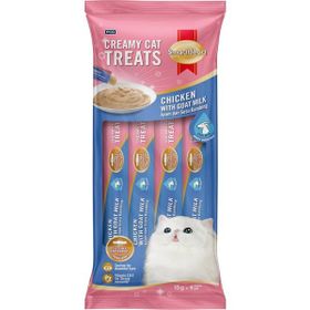 Smartheart Tavuklu ve Keçi Sütlü 4x15 gr Krema Kedi Ödülü