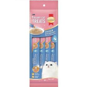 Smartheart Tavuklu ve Keçi Sütlü 4x15 gr Krema Kedi Ödülü
