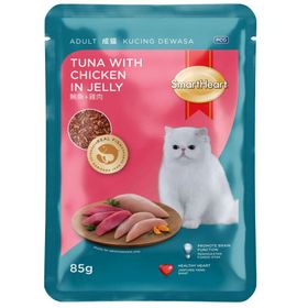 Smartheart Ton Balıklı ve Tavuk Etli Jelly 85 gr Kedi Yaş Maması