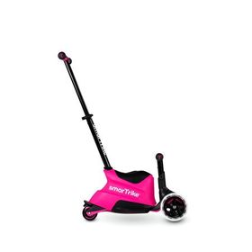 SmarTrike Xtend Büyüyebilen Oturaklı Ride on Led Işıklı Pembe Çocuk Scooter